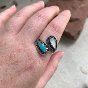 Sterling silver turquoise ring